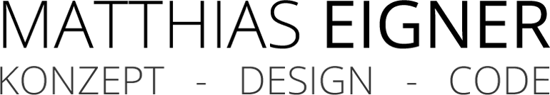 Matthias Eigner Logo | Konzept - Design - Software